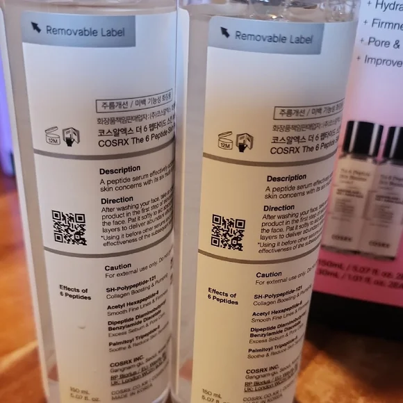 COSRX The 6 Peptide Skin Booster Serum Set - White and Black